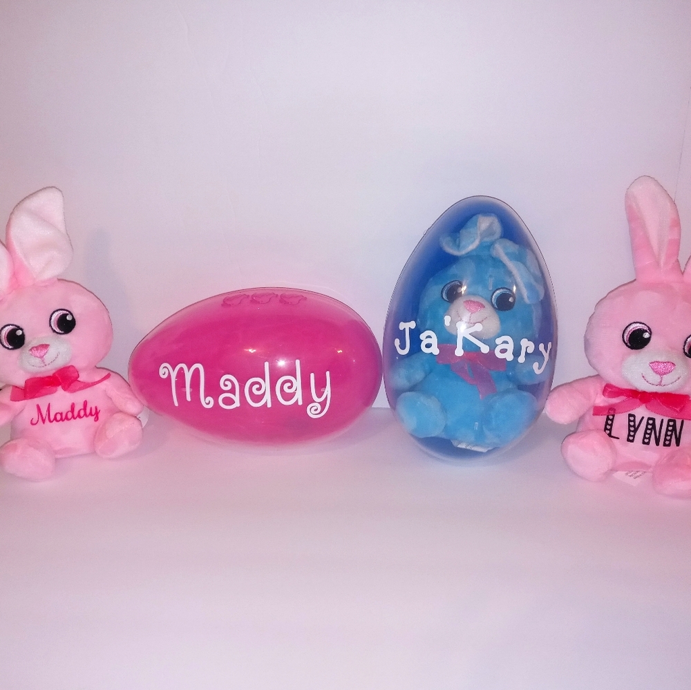 Customized Easter Egg and Bunny